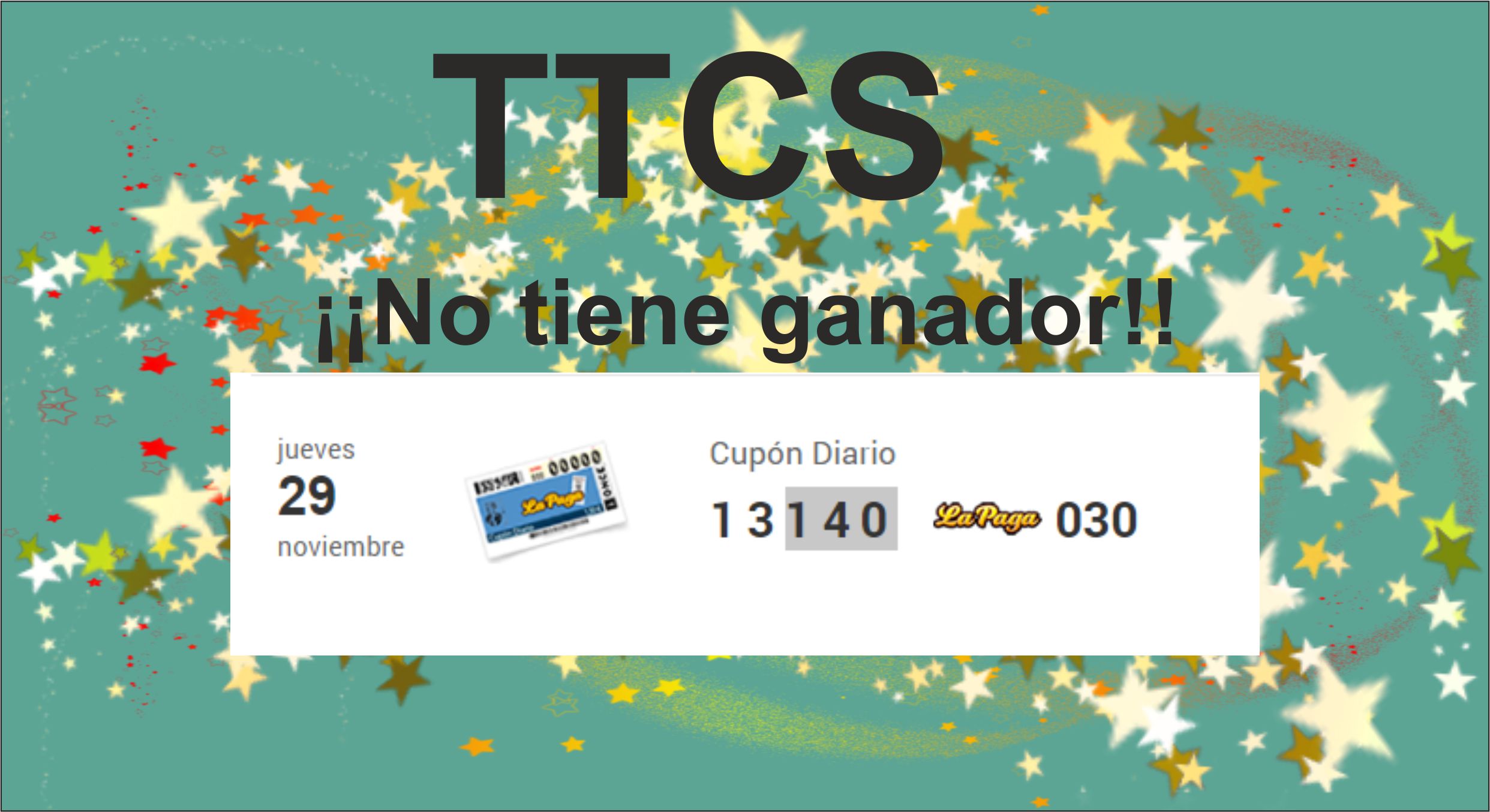 regalo ttcs bicicleta no encuentra ganador