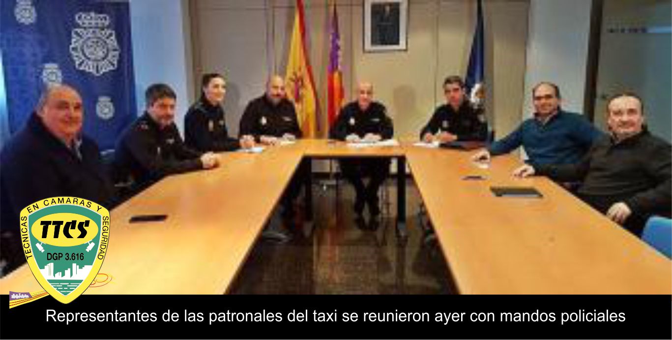 reunion asosciacion taxista y cuerpos de seguridad