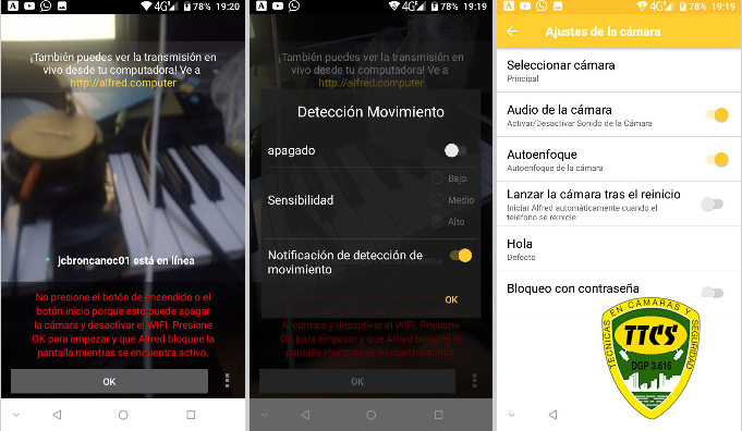 ANDROID CAMARA VIDEOVIGILANCIA